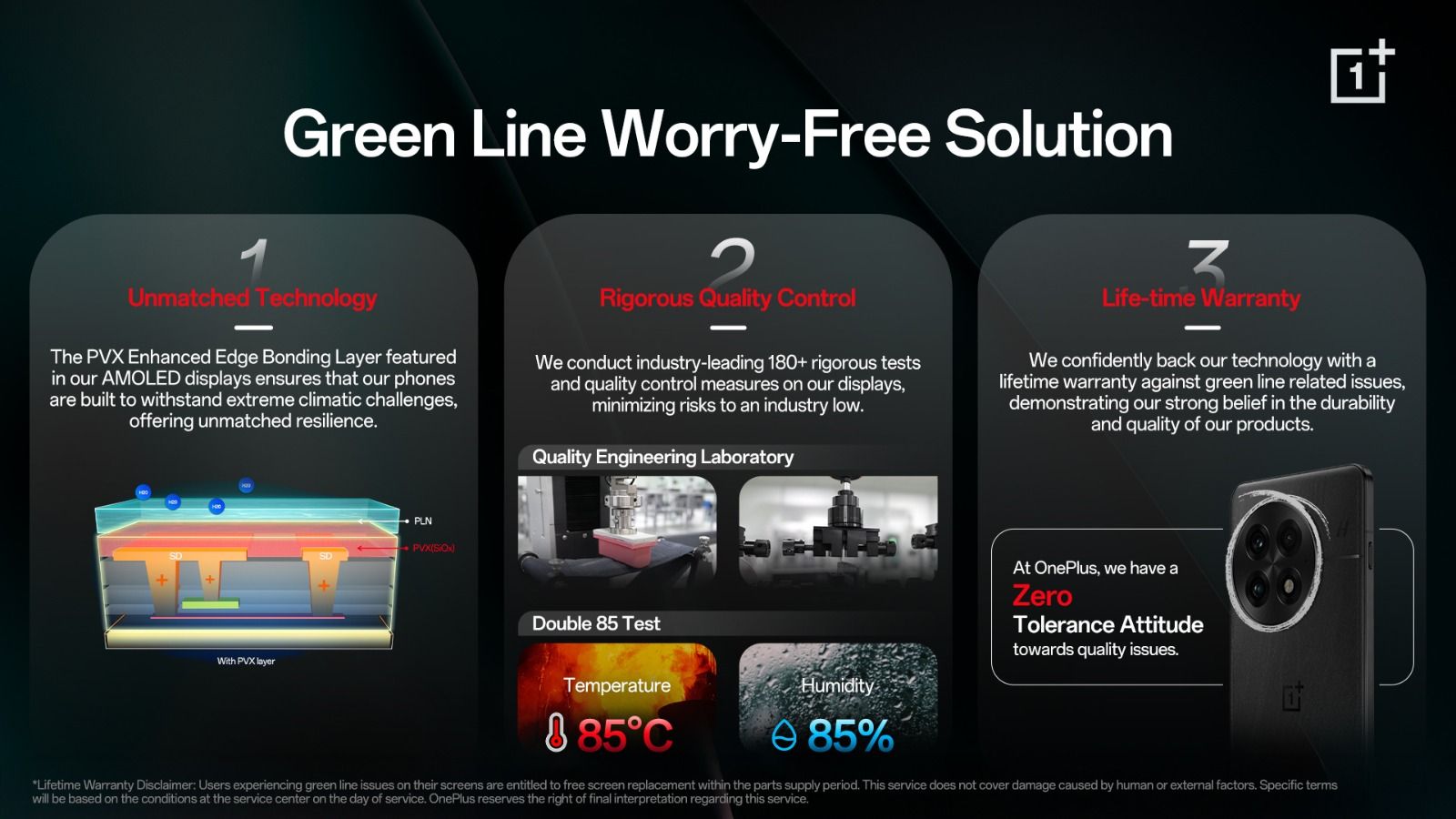 OnePlus promises lifetime screen replacements for green line issue