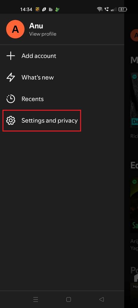 Spotify: How to turn on Private session
