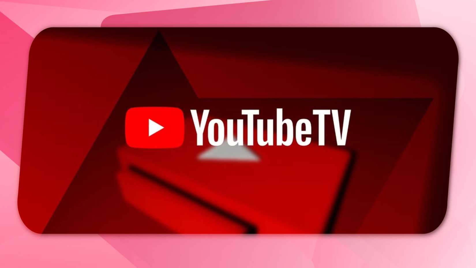 A graphic highlighting the YouTube TV logo.