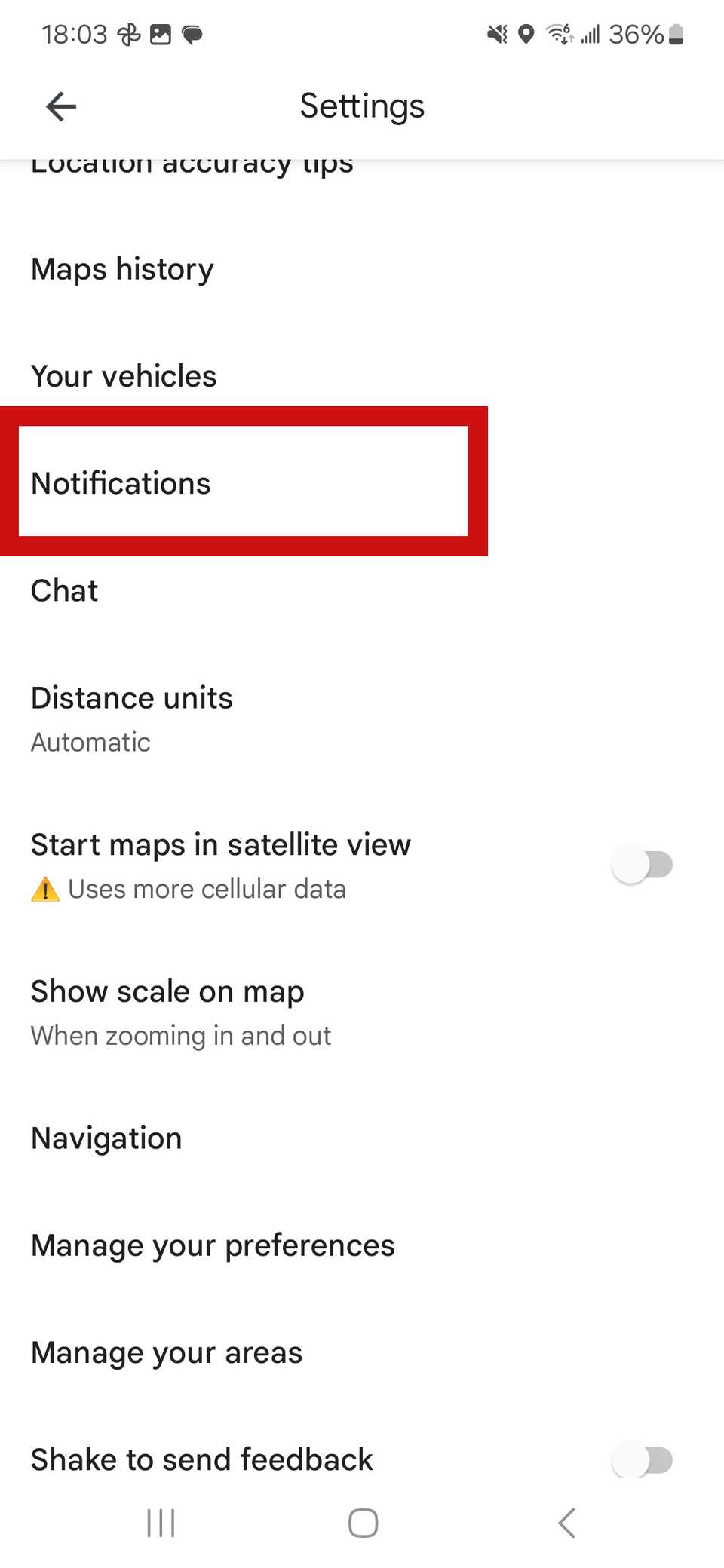 Google Map Notification 8 Google Maps settings that I always change -- and you should too