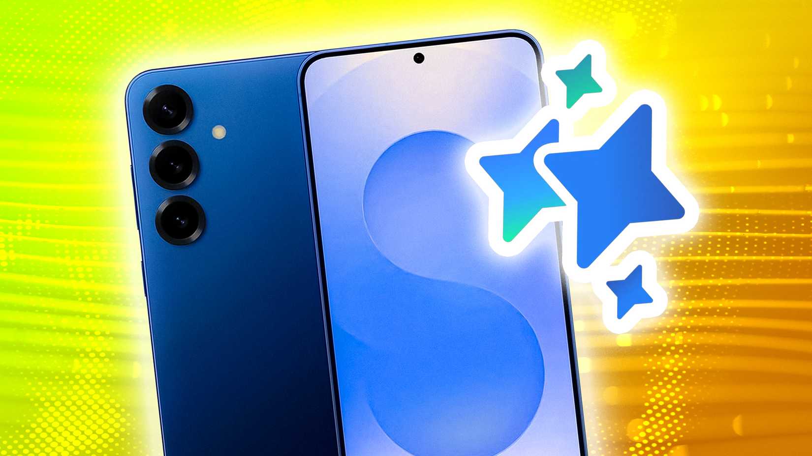 galaxy phones with galaxy ai logo on top