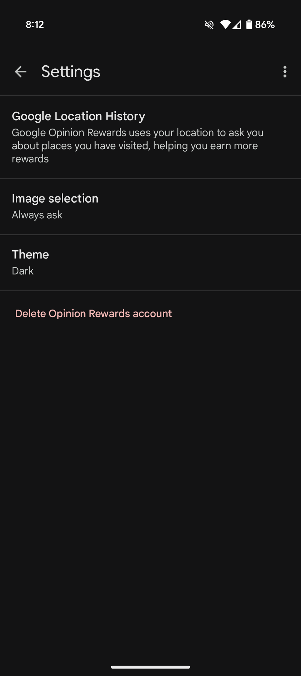Dark mode for Google Opinion Rewards is rolling out at long last