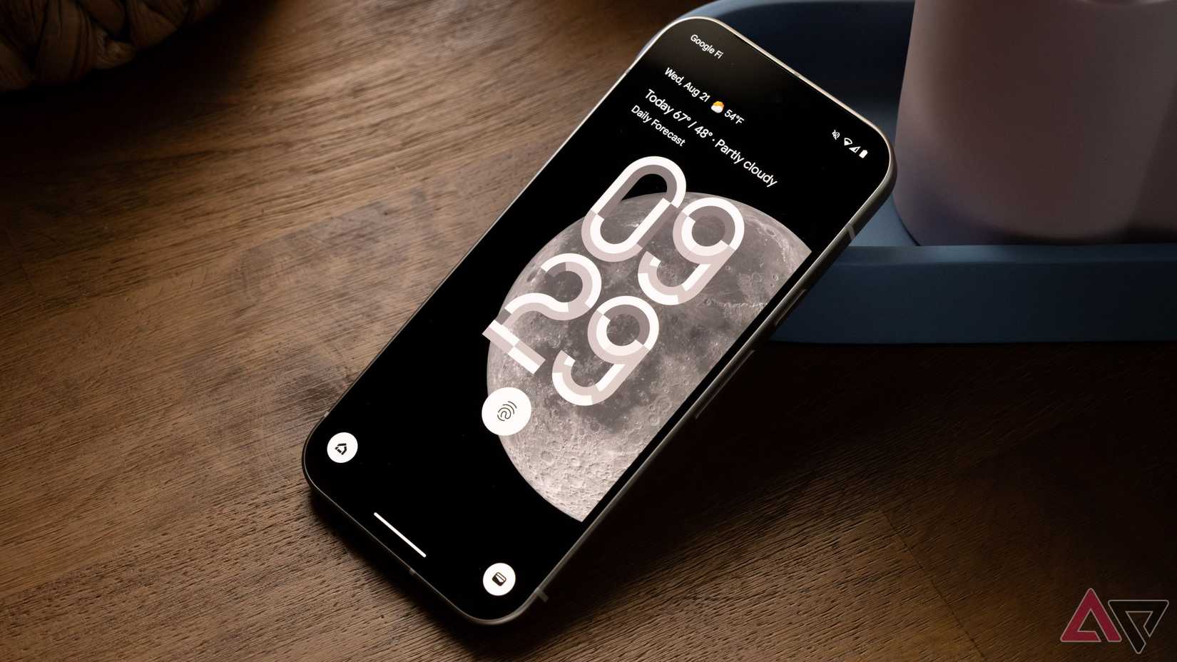 A Google Pixel 9 showing the lock screen