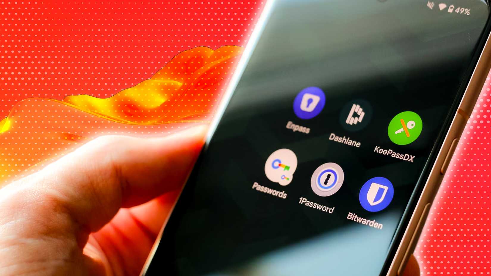 Uma tela de telefone mostrando vários ícones de aplicativos