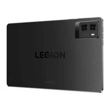 A Legion tablet on a white background
