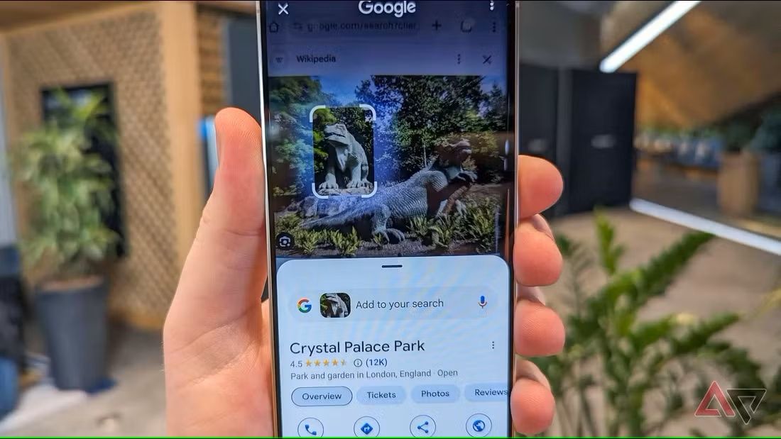 Un Samsung Galaxy S24 con Circle to Search.