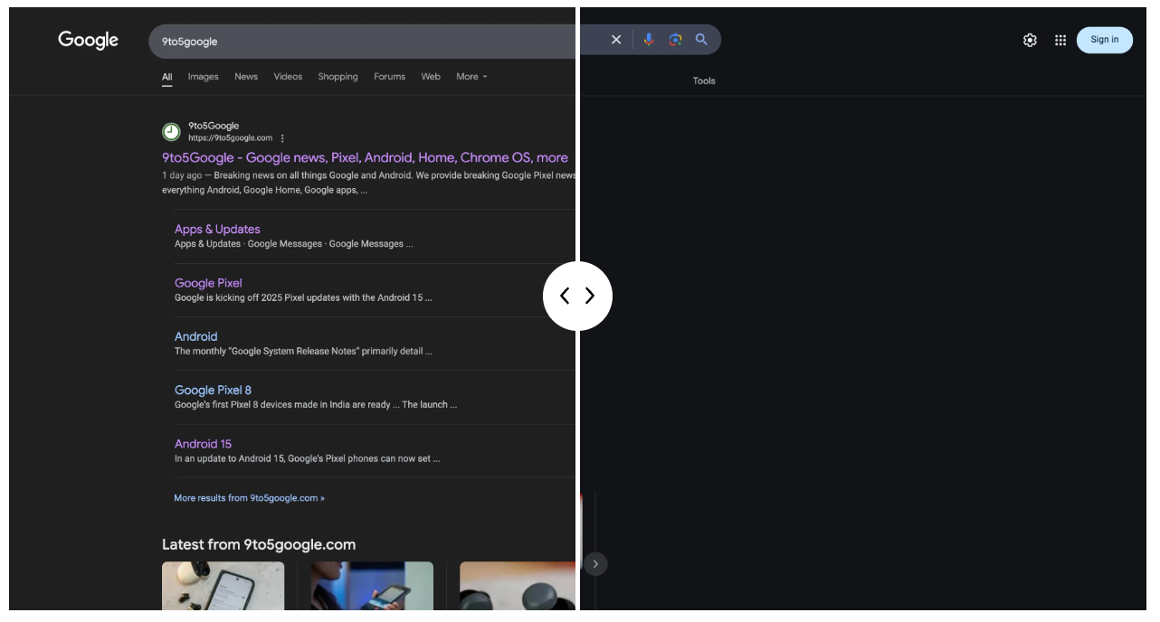 Out of the blue, Google is testing an even darker dark theme for Search