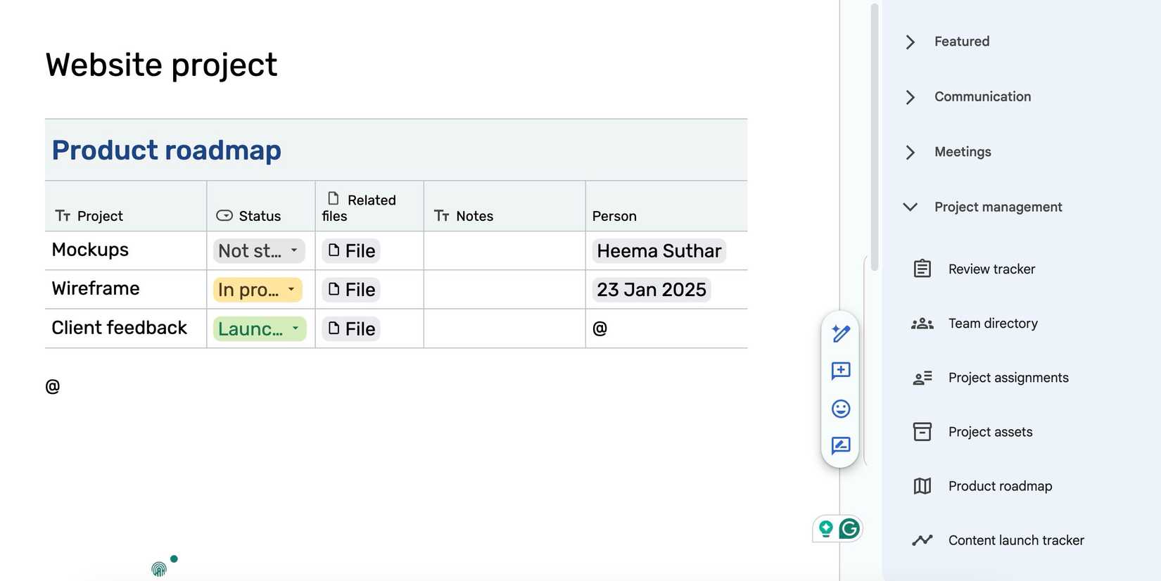 Google Program Management I started using Google Docs to manage my projects, and I'm surprised at ...