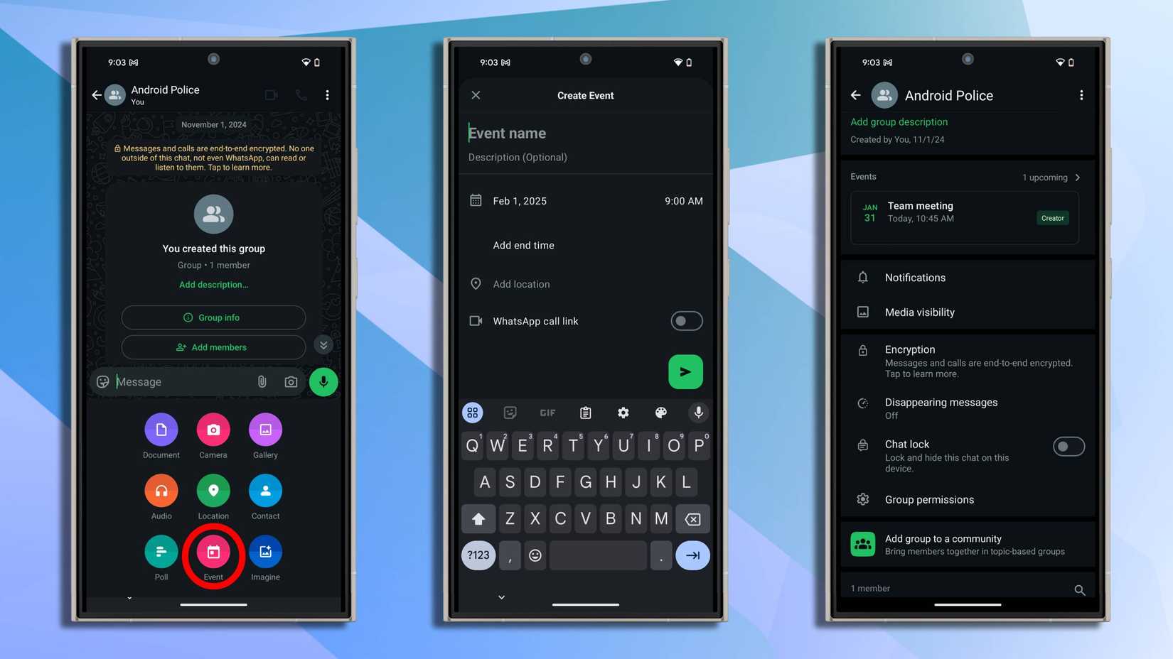 WhatsApp wants to be your calendar, and not just for group events