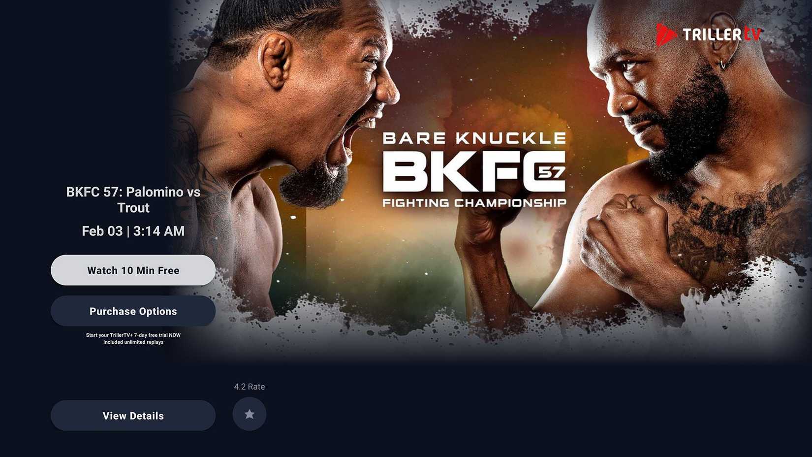 Lute contra eventos na Triller TV