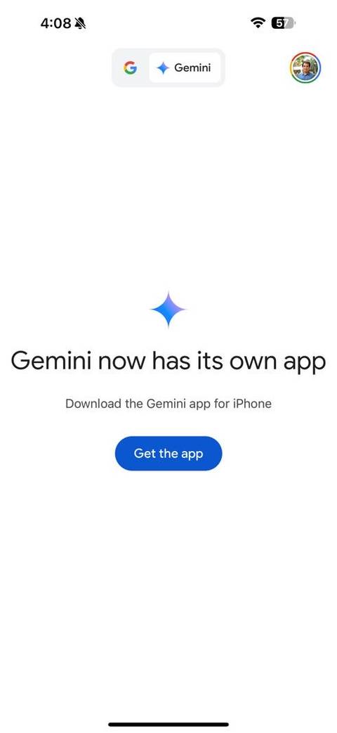 Google is pushing iPhone users toward the standalone Gemini app