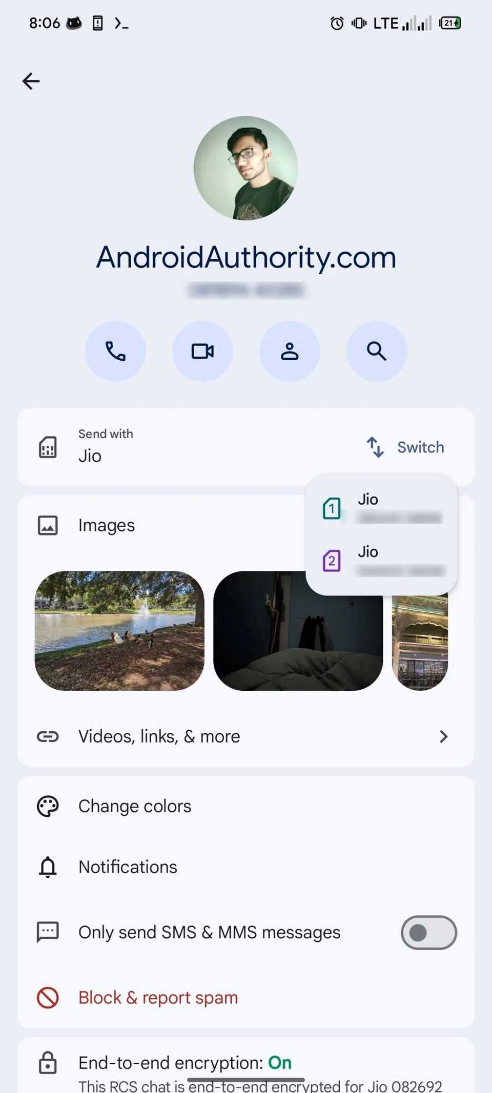 Google Messages' dual-SIM UI takes two steps backwards