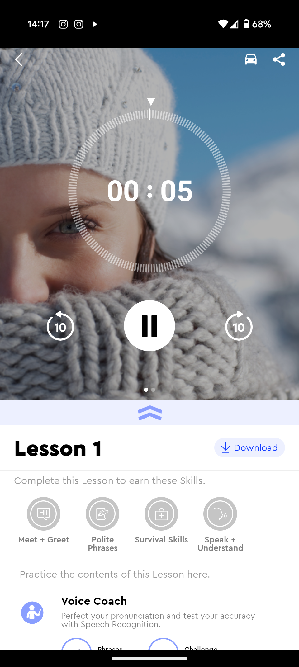 Pimsleur lesson