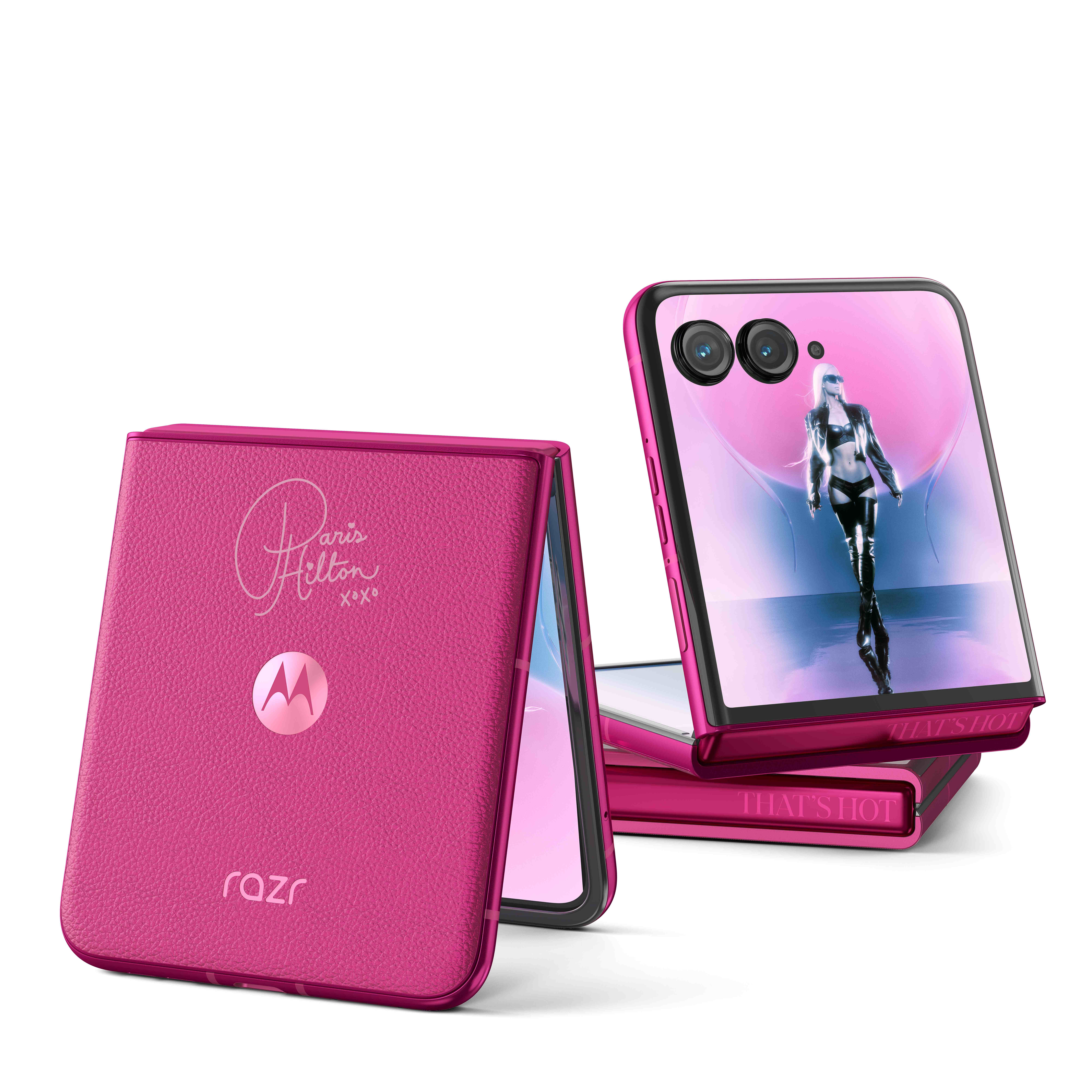 Motorola's new Paris Hilton edition Razr+ is so unapologetically pink ...