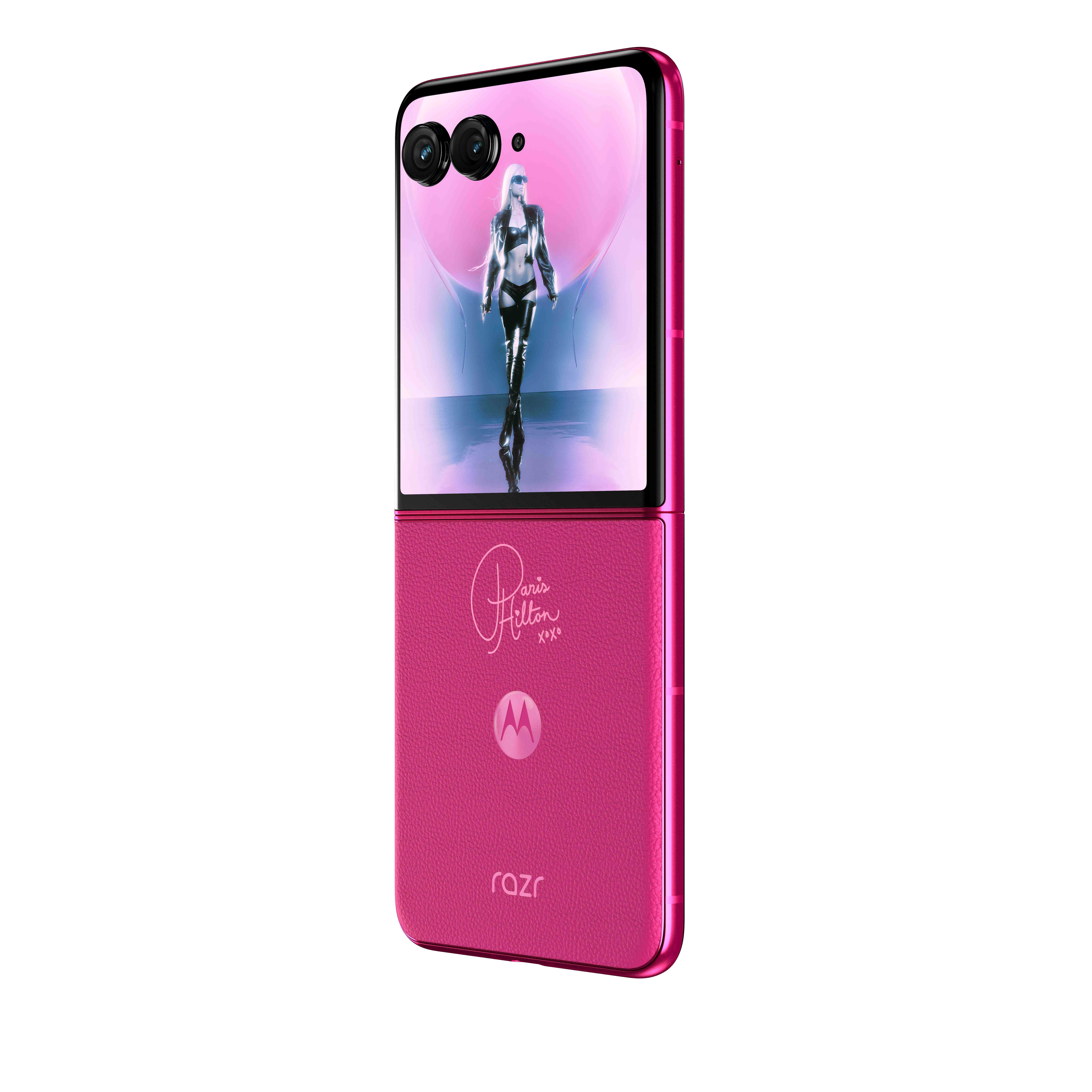 Motorola's new Paris Hilton edition Razr+ is so unapologetically pink ...