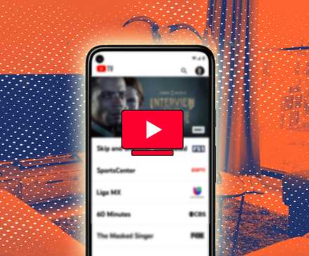 YouTube TV app displays a show and the logo
