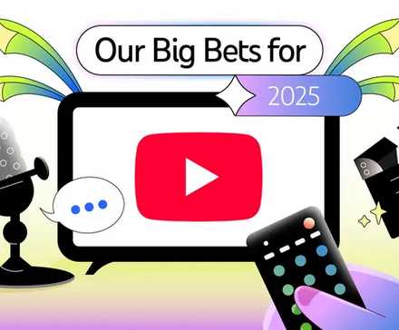 A graphic highlighting the YouTube logo with the text