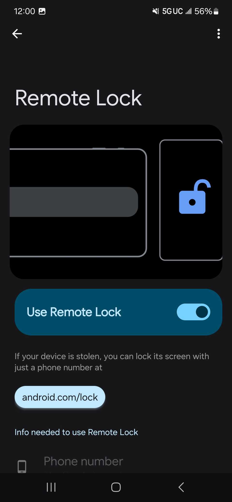 Enable Remote Lock