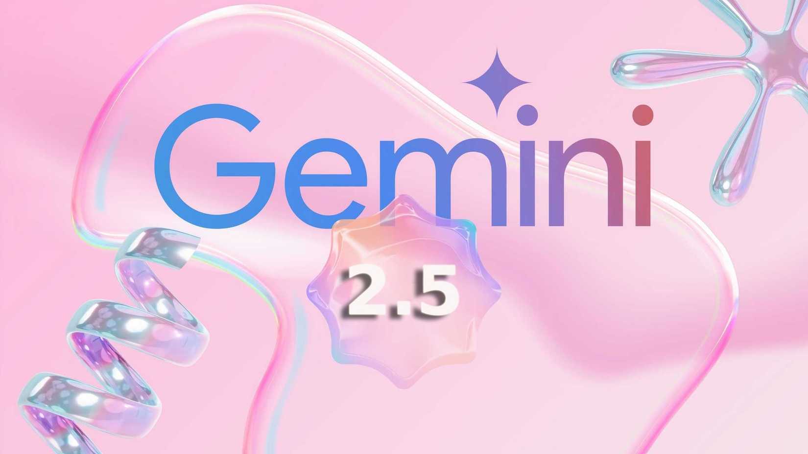 A graphic with the text "Gemini 2.5" on it.
