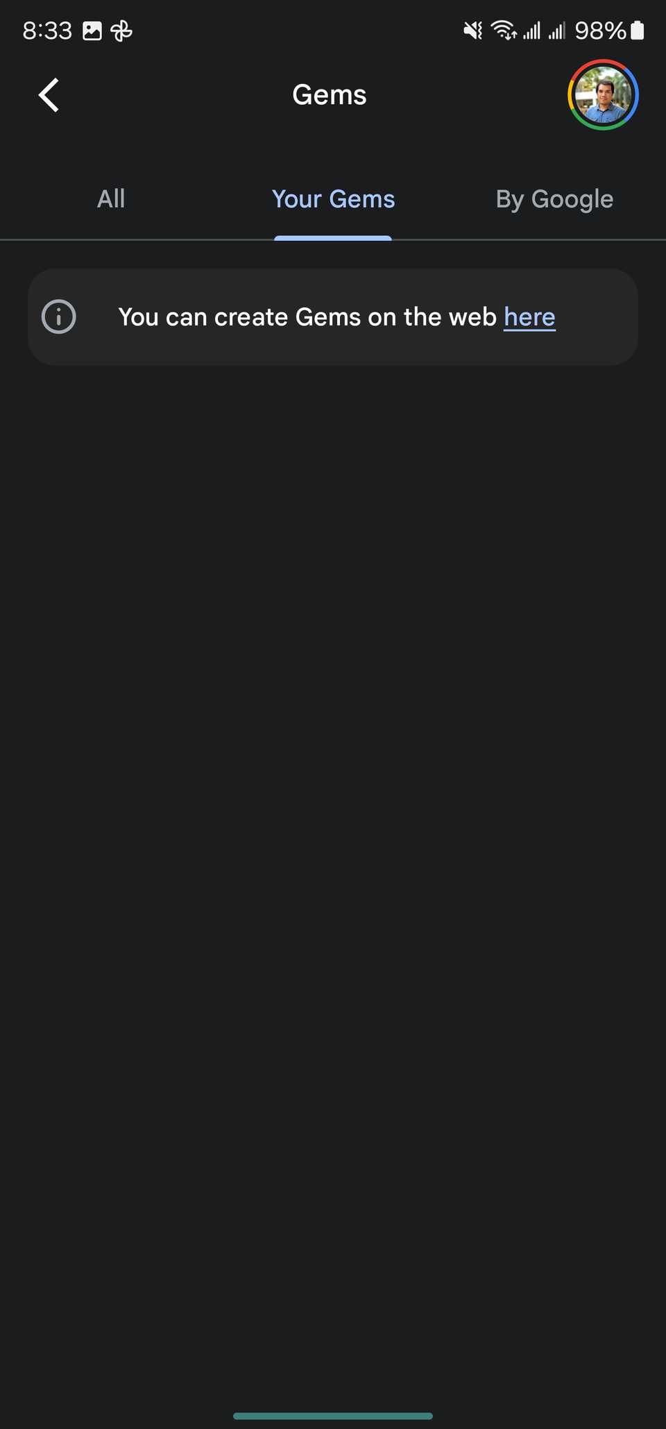 custom Gemini Gems on Android
