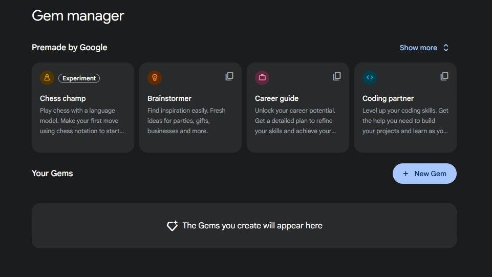 Gemini's Gems are now available on the free tier