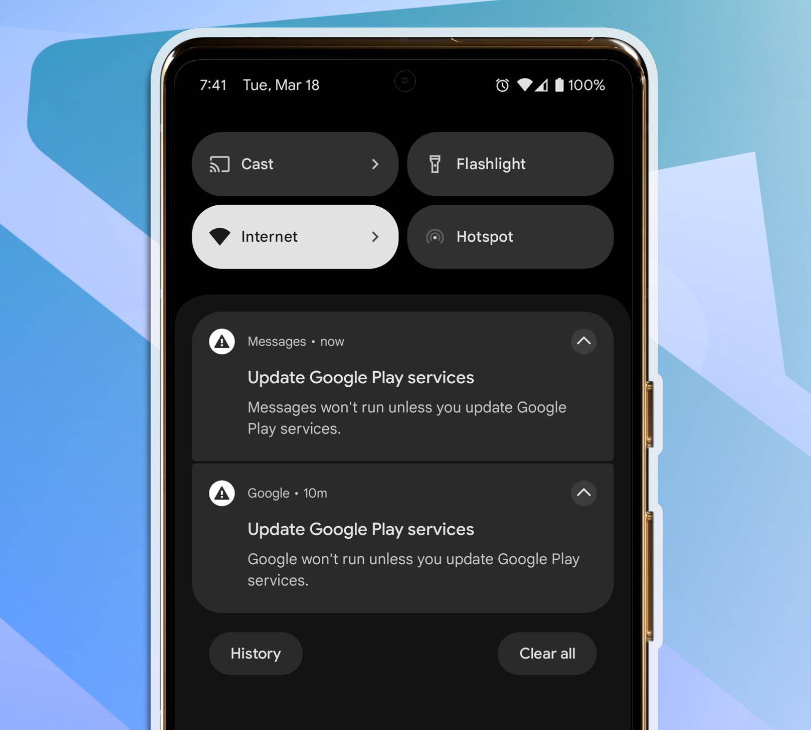 Google Messages is telling users to install a phantom update