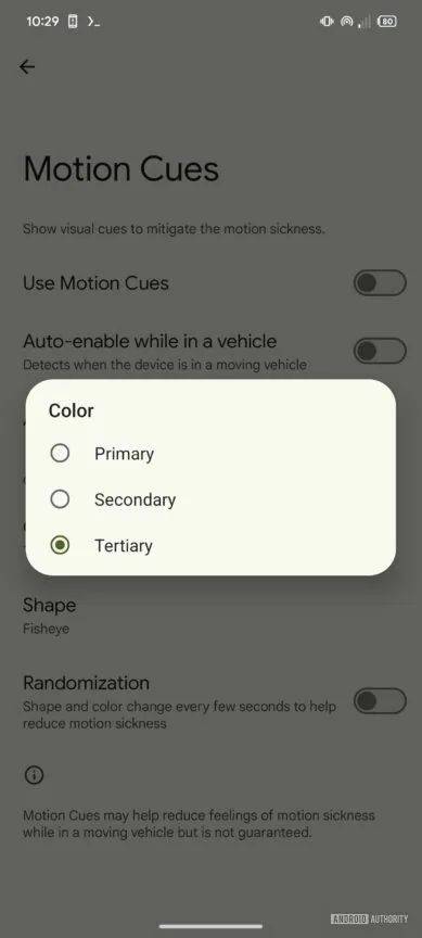 Google's Motion Cues will allow users to customize their anti-nausea ...