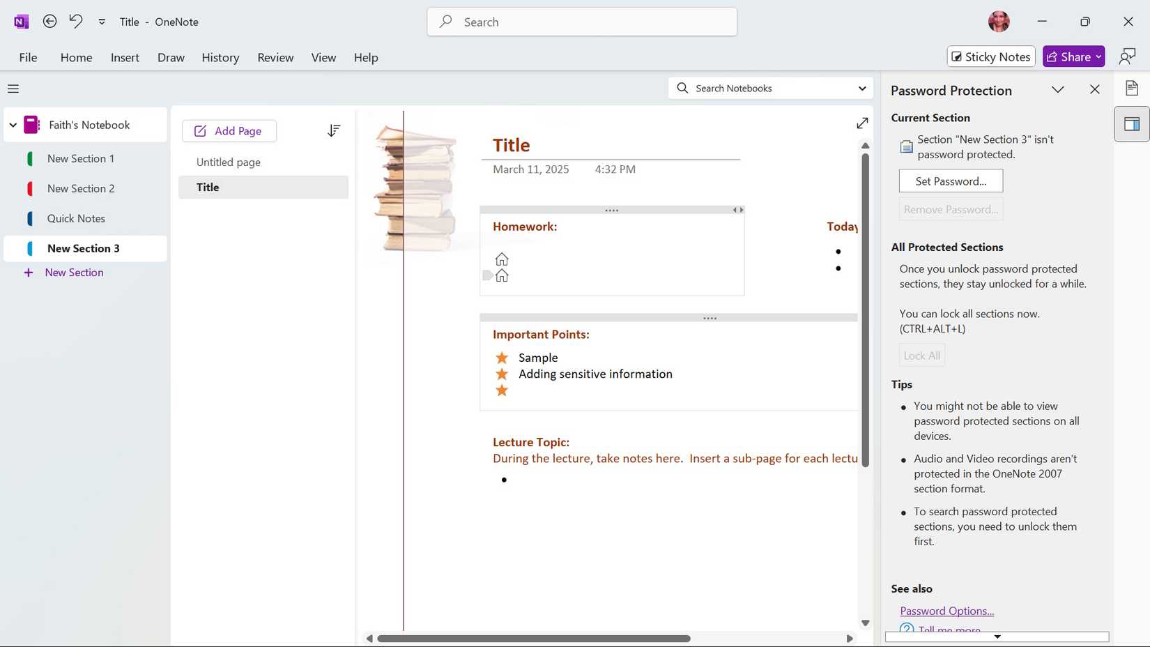 Security Features Onnote 8 Microsoft OneNote features Google needs to swipe for Keep and Docs