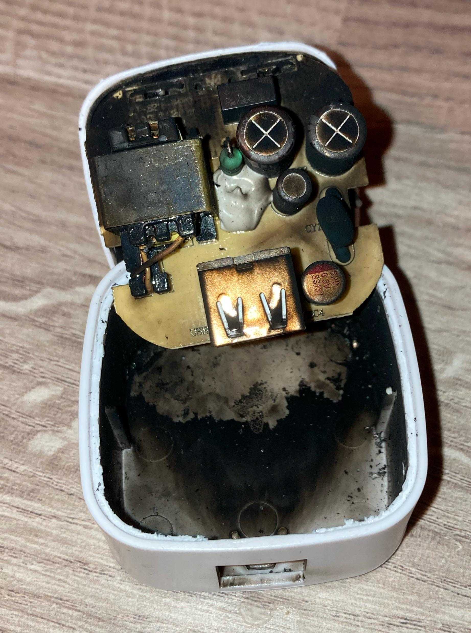 Exploded Usb 4 risks you take when you use counterfeit chargers and cables