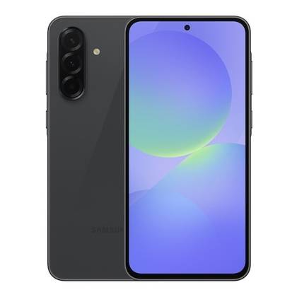 Samsung Galaxy A36 screen and a black plate