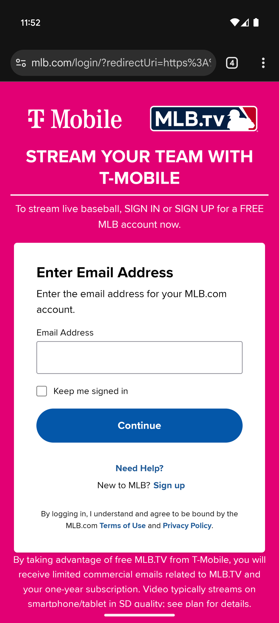 You have from now until Tuesday to get a year of MLB TV on T-Mobile's dime