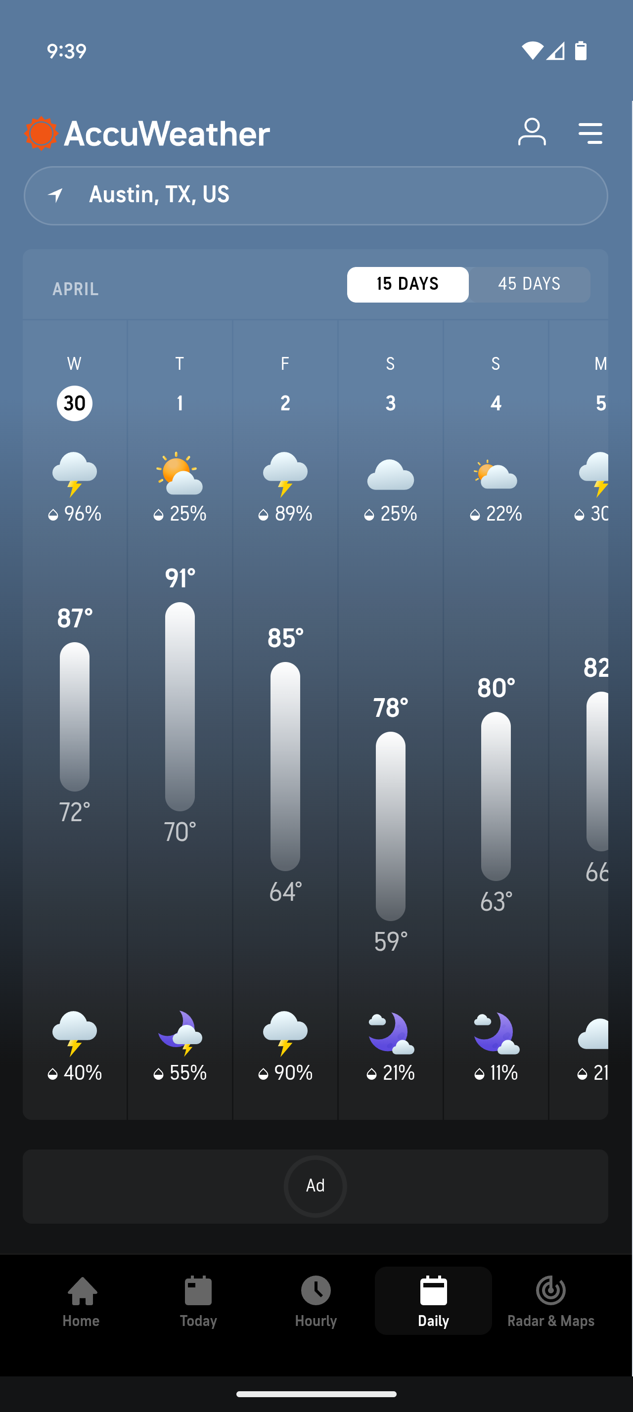 Accuweather Rome AccuWeather for Android gets a bold new look in latest beta