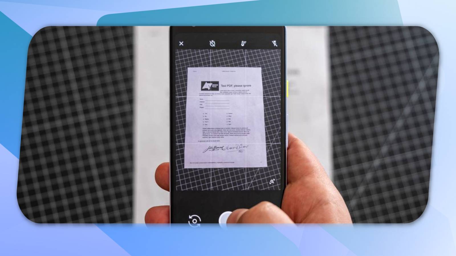 Document Scanner Rig Phone Your Android phone can now fix document scans before you even know it