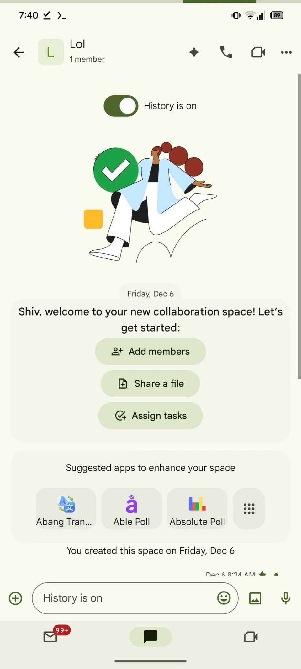 Google Chat on Android is getting Gemini as it catches up to the web client