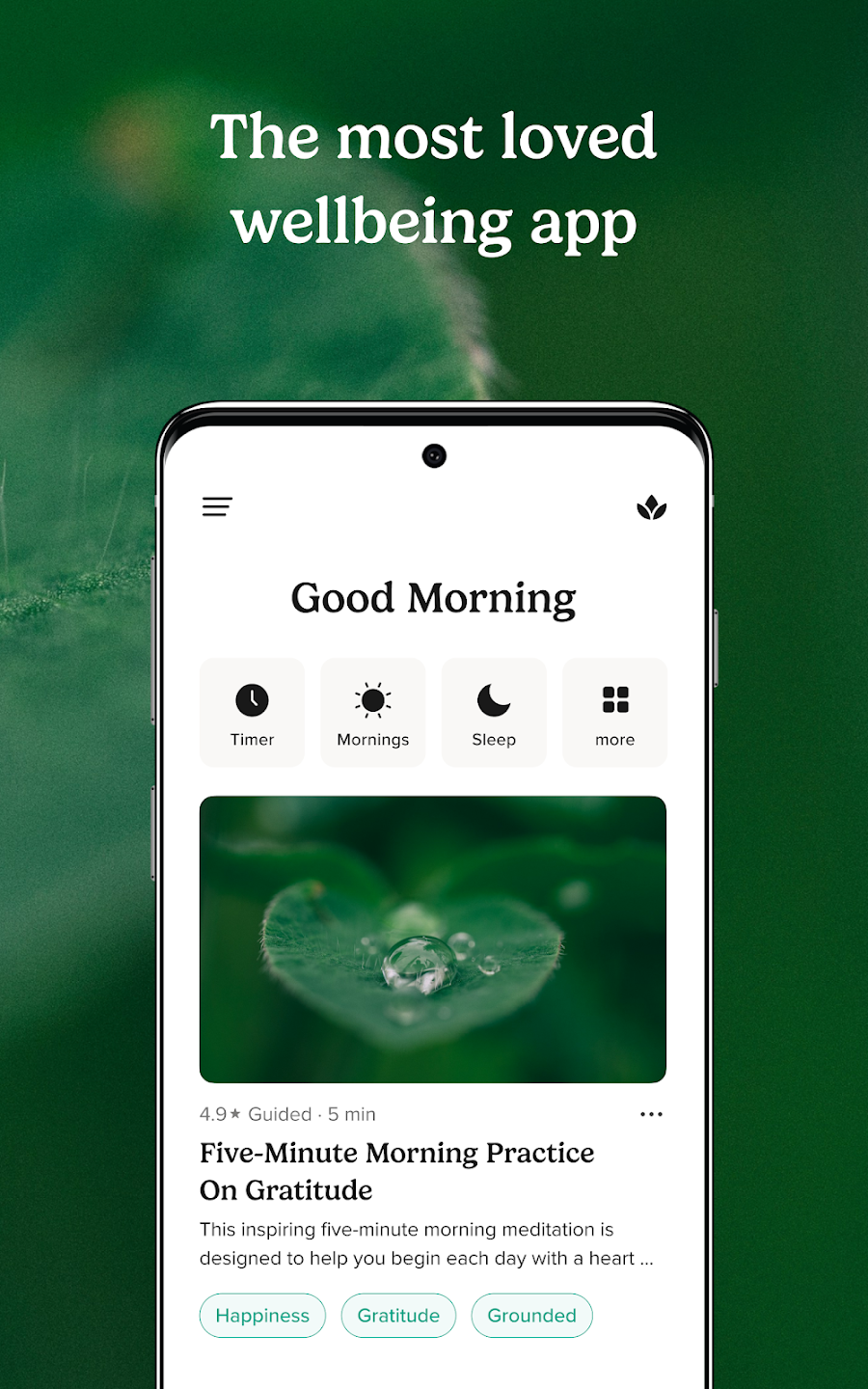 I took a chance on this free meditation app and I'm finally getting 8 ...