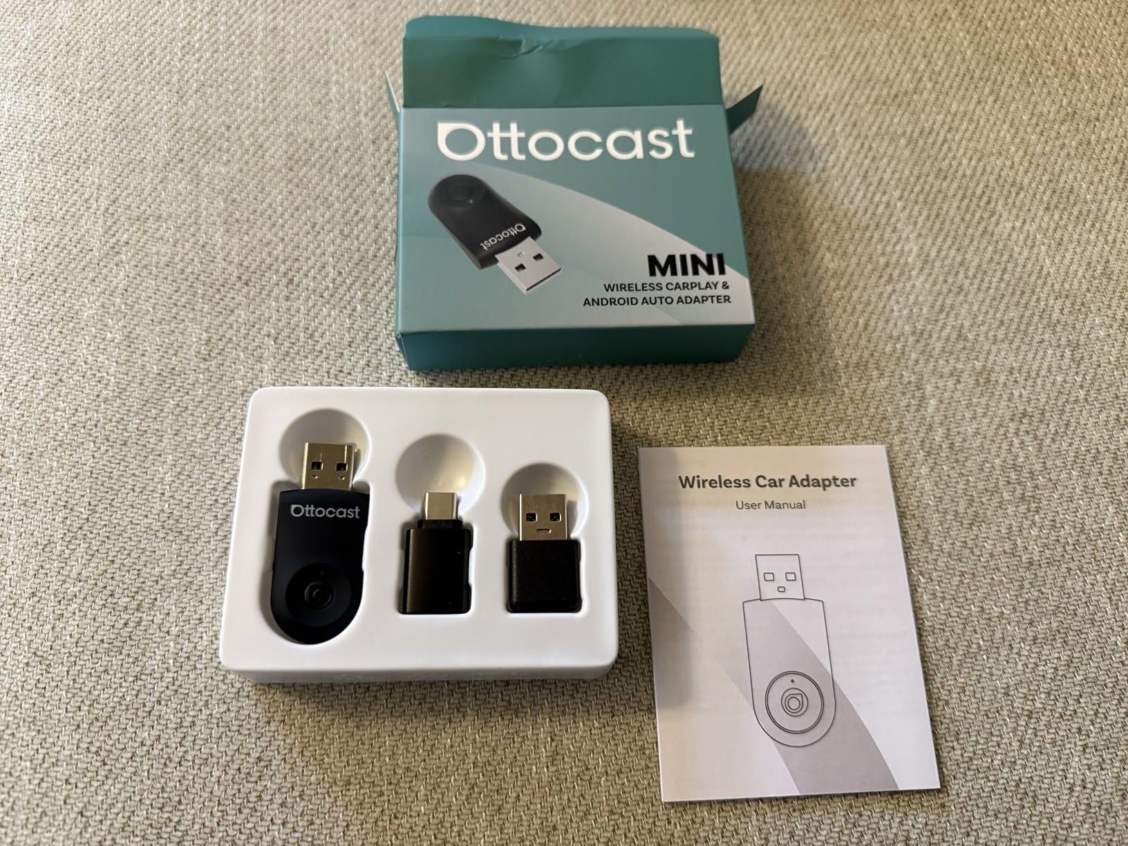 thumbnail image 2 of Ottocast Mini Wireless CarPlay & Android Auto Adapter – Plug & Play Dongle For Wired OEM Systems (Model CA505T) 2 of 6