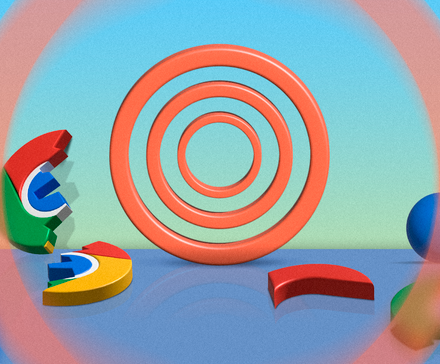 Logotipo do Zen Browser com o logotipo quebrado do Chrome próximo a ele.