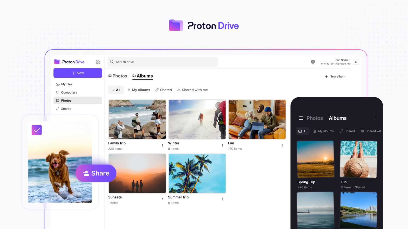 Proton Drive's newest features have Google Photos squarely in their sights