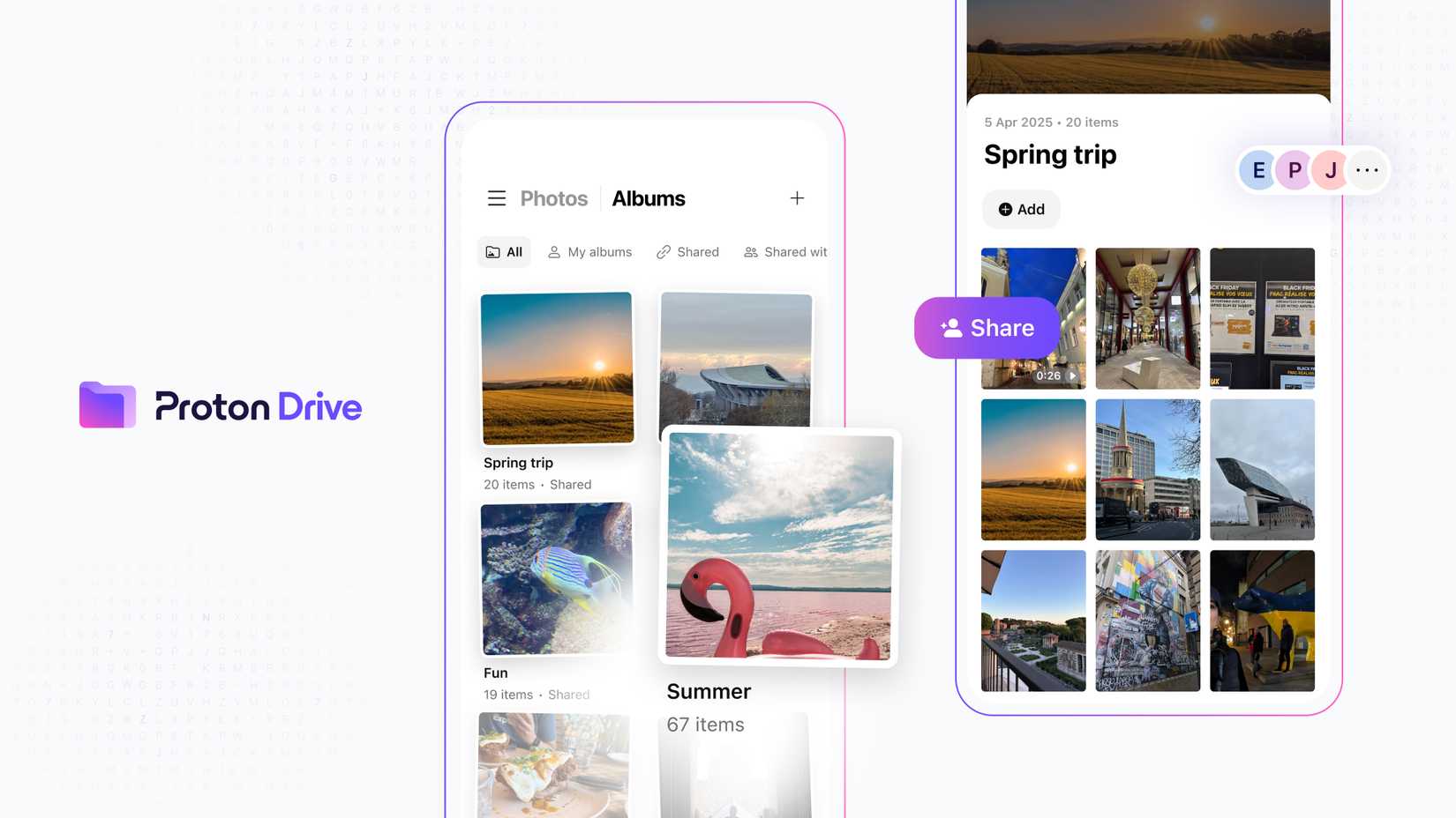Proton Drive's newest features have Google Photos squarely in their sights
