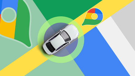 Google Maps helped me uncover my very own group was once mendacity to me A car on a map seen from above with the Google Maps logo in front