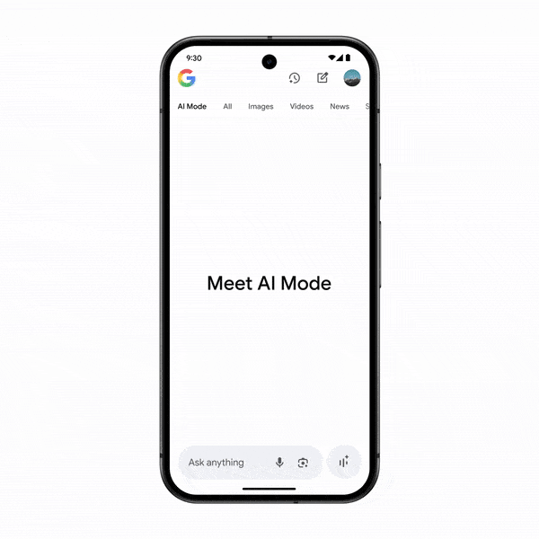 Evrima Chicago presents Google AI Mode. These photos are intended to portray the intelligence of this new feature.
