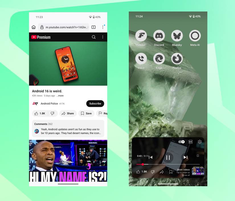 YouTube picture-in-picture works on Firefox for Android again