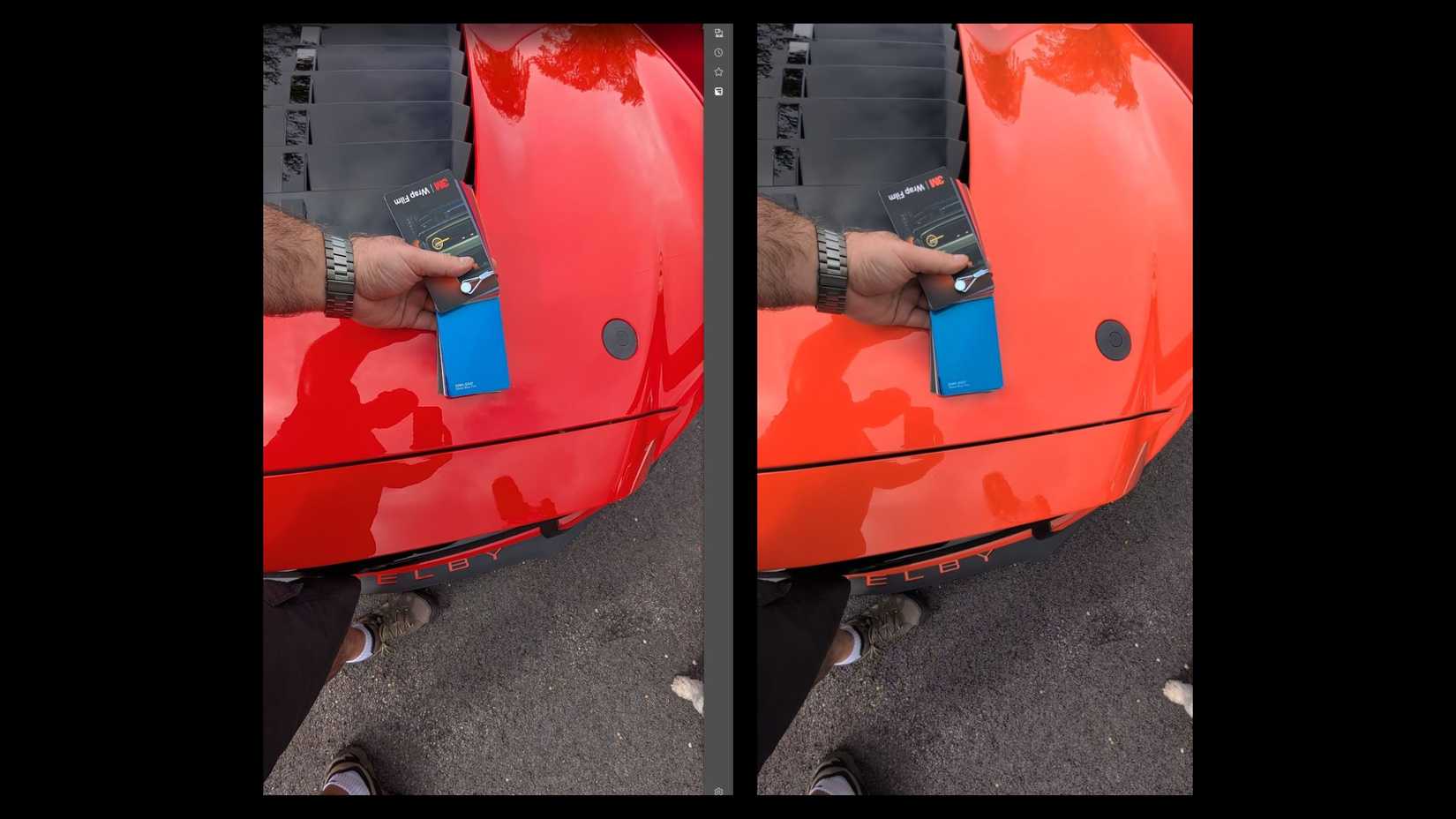 Reddit user u/abcde_edcba noticed that their Pixel 9 Pro turned their orange Ford Mustang red