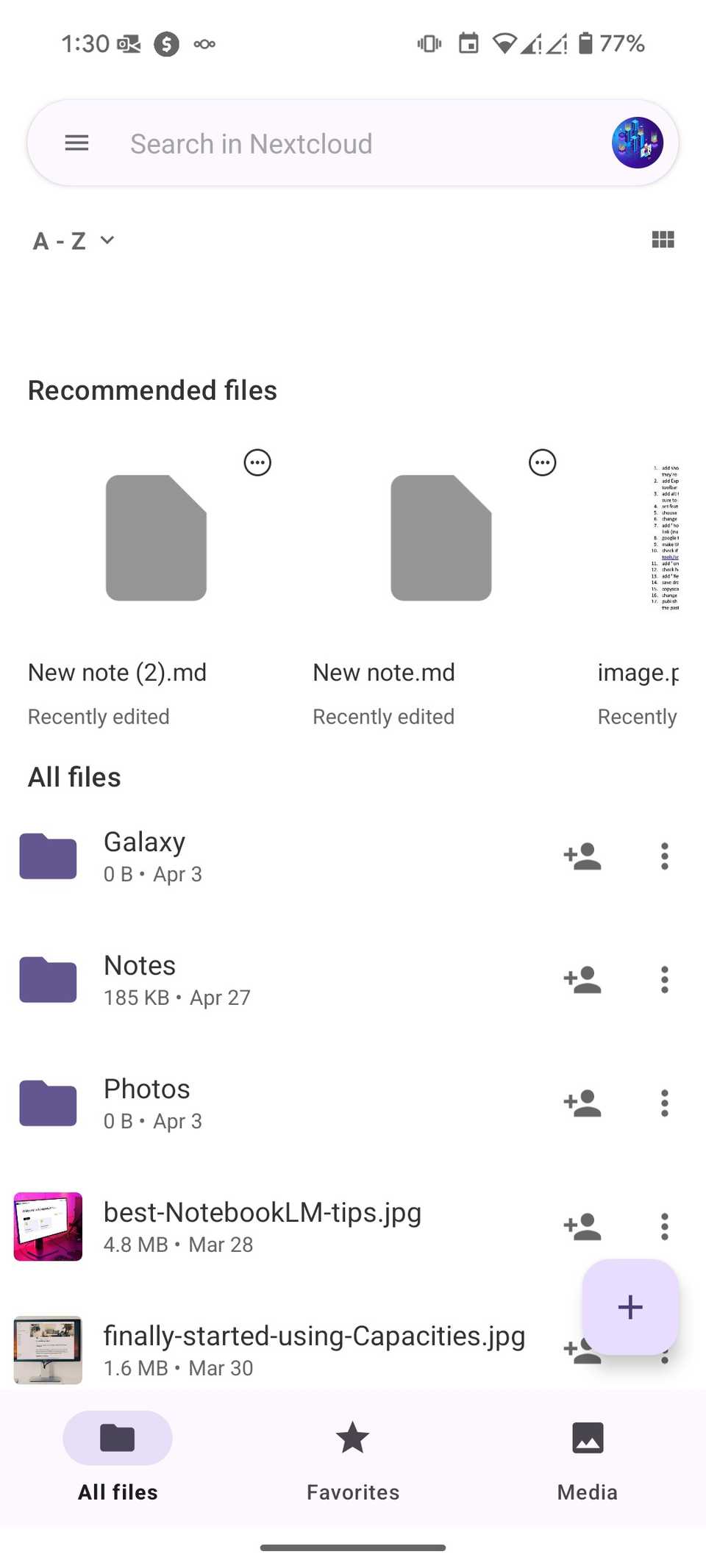 App Android Nextclaoud
