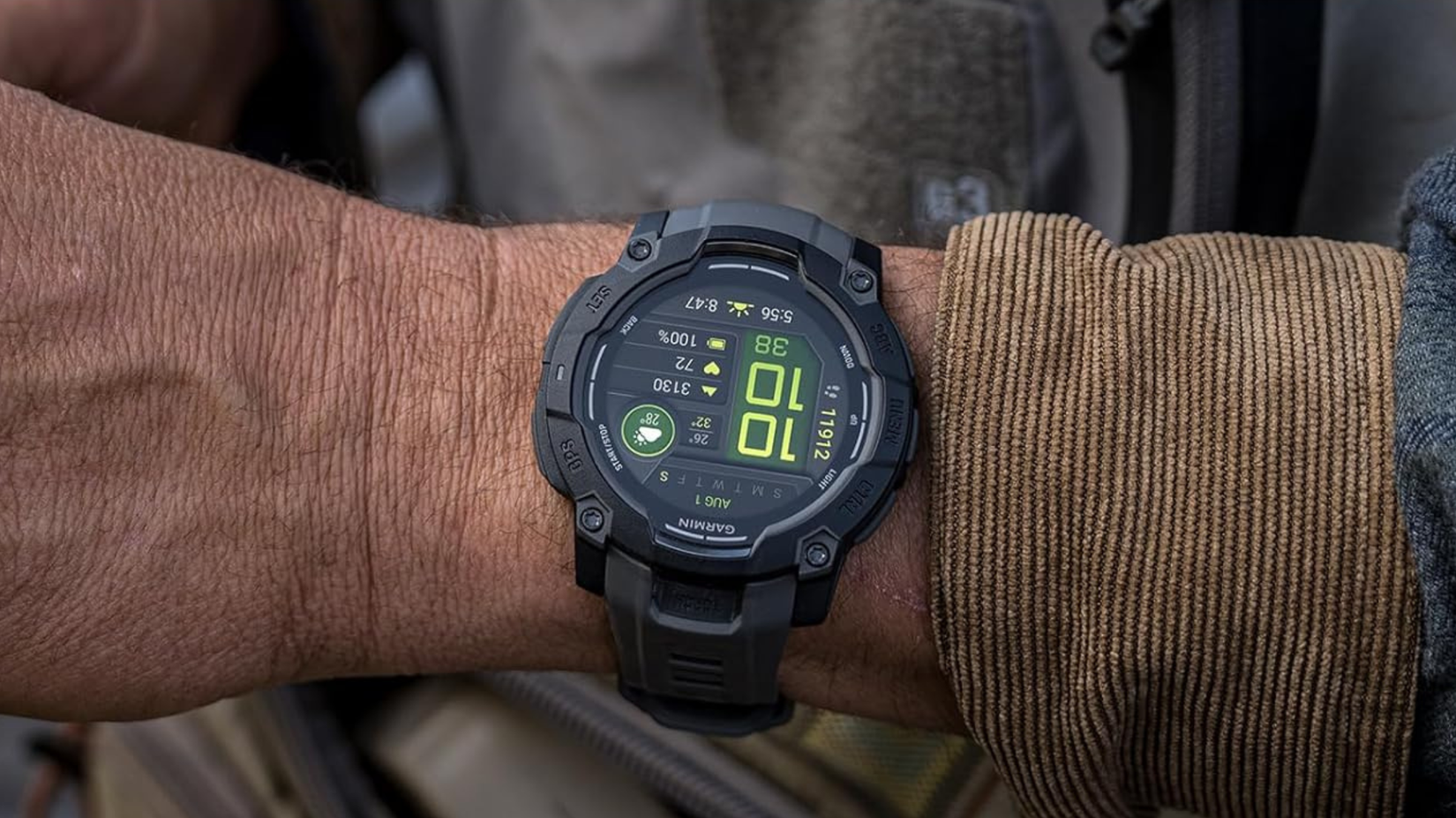 Garmin Instinct 3 on wrist