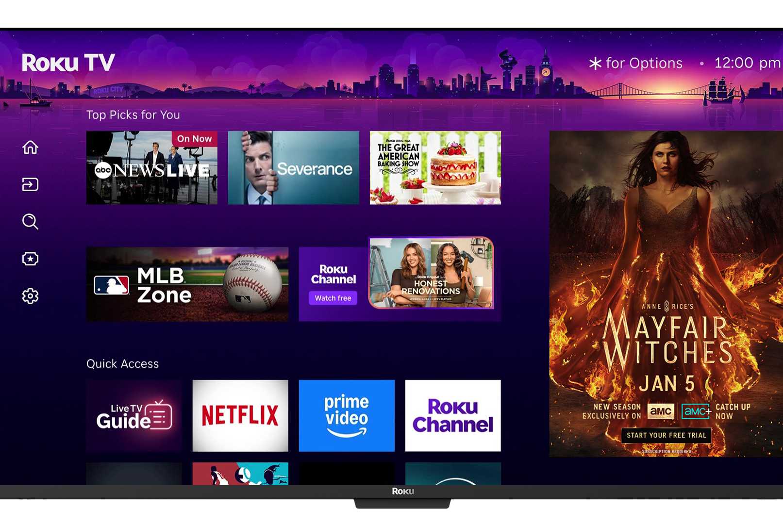 New Roku Layout Roku shakes up its homepage to give you more shows you want, but one ...