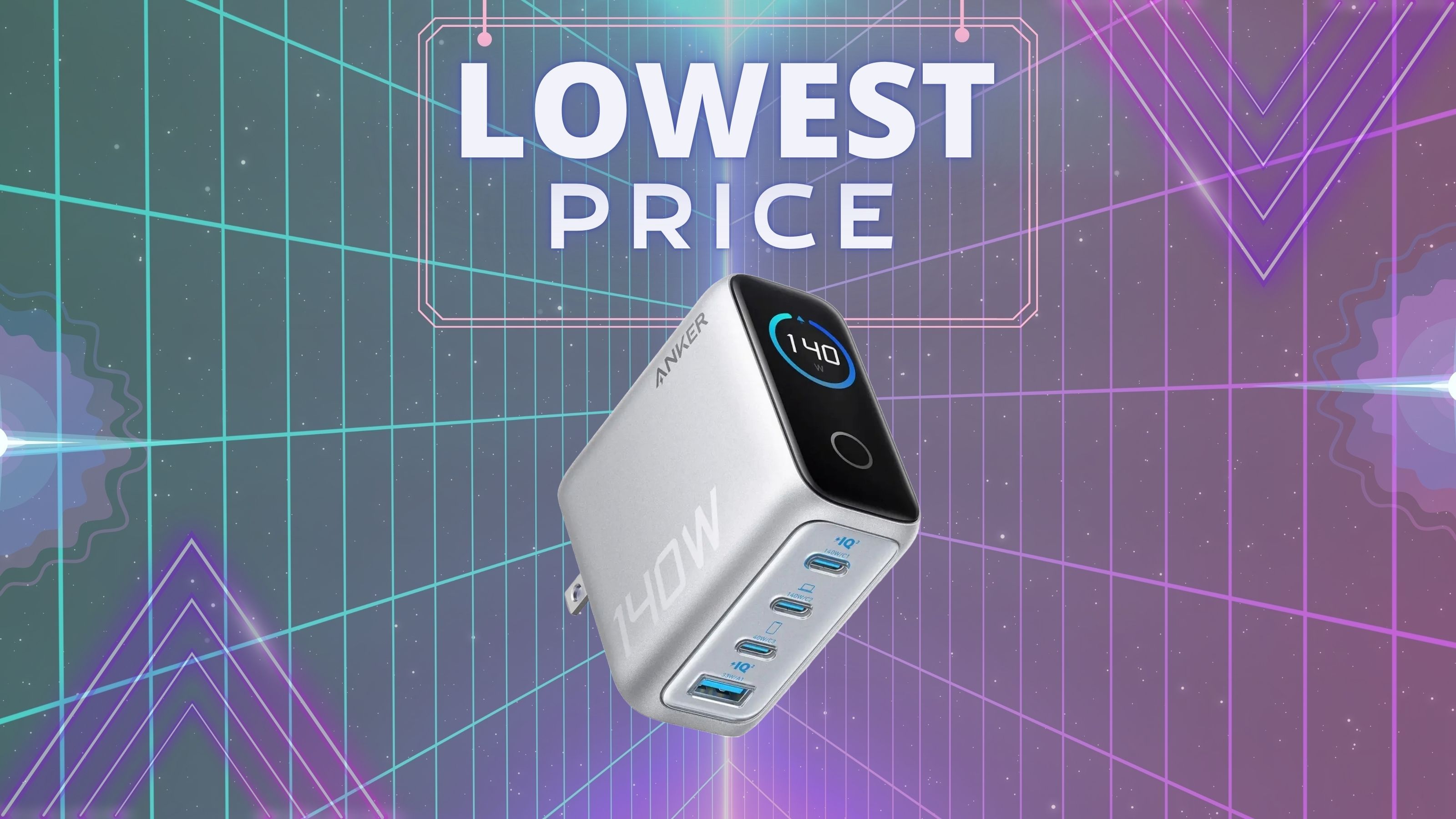 【2025/5/8新作】Anker Charger (140W 4 Ports) Anker 140W 4-Port Charger quickly powers up 4 devices!