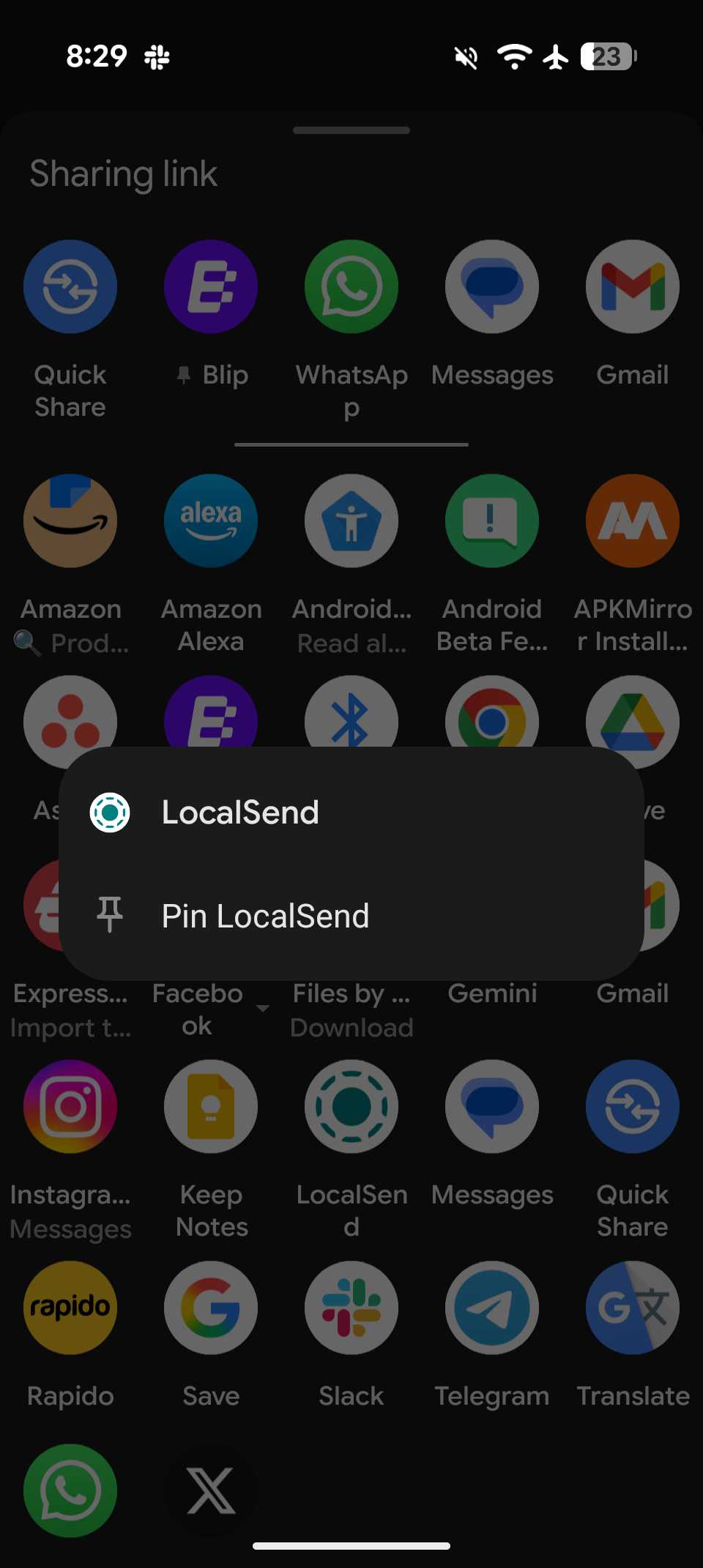 Android has a clever sharing trick I just found, and now I use it ...