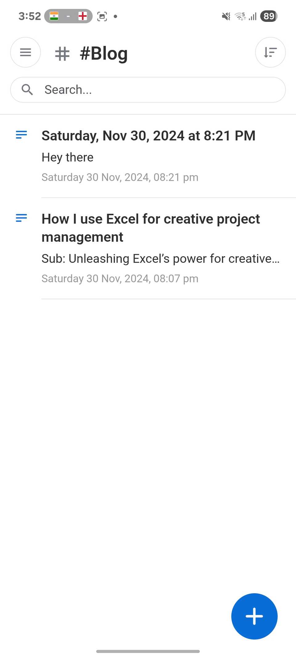 Tag di note standard