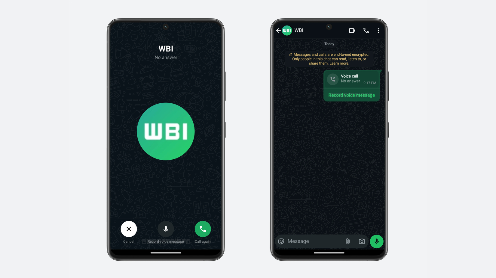 WhatsApp beta adds voice messages for missed calls